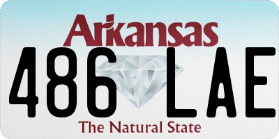 AR license plate 486LAE