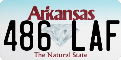 AR license plate 486LAF