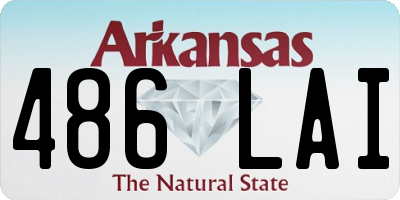AR license plate 486LAI
