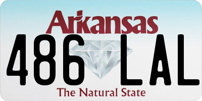 AR license plate 486LAL