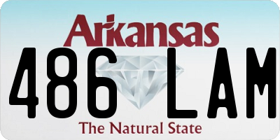 AR license plate 486LAM
