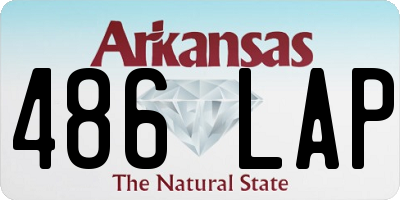 AR license plate 486LAP
