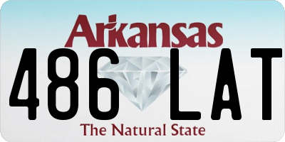 AR license plate 486LAT