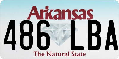 AR license plate 486LBA