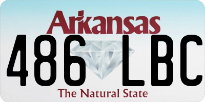 AR license plate 486LBC