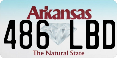 AR license plate 486LBD