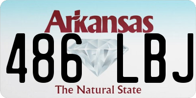 AR license plate 486LBJ