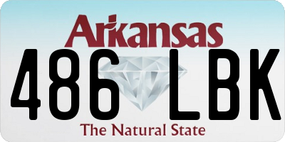 AR license plate 486LBK