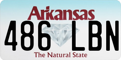 AR license plate 486LBN