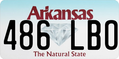 AR license plate 486LBO