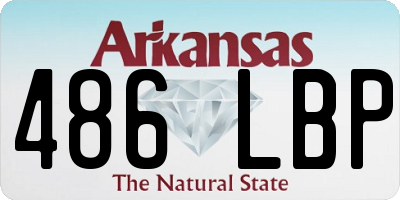 AR license plate 486LBP