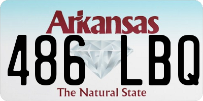 AR license plate 486LBQ