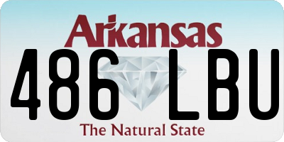 AR license plate 486LBU