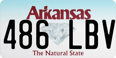AR license plate 486LBV