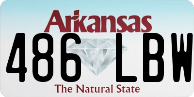 AR license plate 486LBW