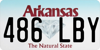 AR license plate 486LBY