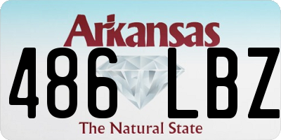 AR license plate 486LBZ