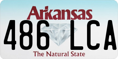 AR license plate 486LCA