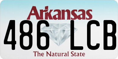 AR license plate 486LCB