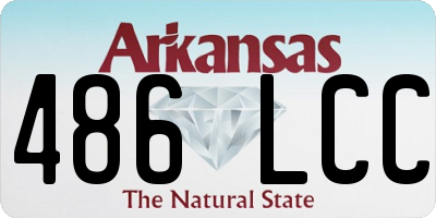 AR license plate 486LCC