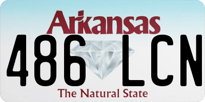 AR license plate 486LCN
