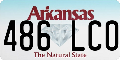 AR license plate 486LCO