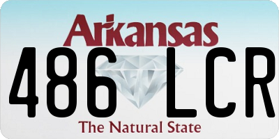 AR license plate 486LCR