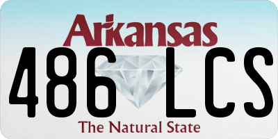 AR license plate 486LCS