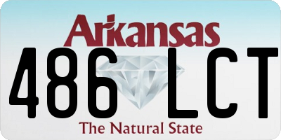 AR license plate 486LCT