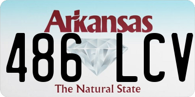 AR license plate 486LCV