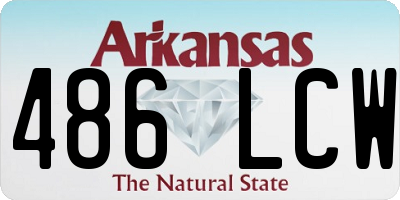 AR license plate 486LCW