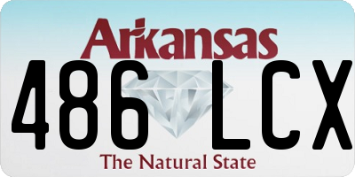 AR license plate 486LCX