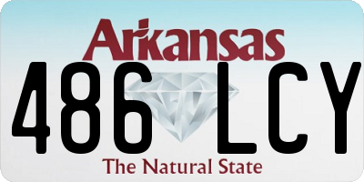 AR license plate 486LCY