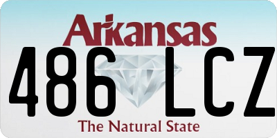 AR license plate 486LCZ