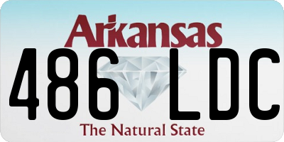 AR license plate 486LDC