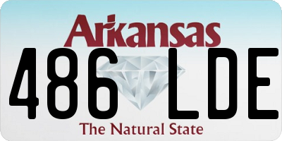 AR license plate 486LDE