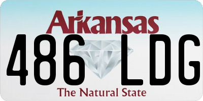 AR license plate 486LDG