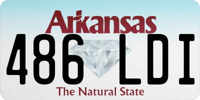 AR license plate 486LDI
