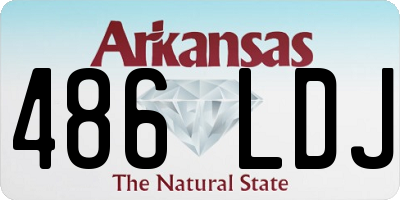 AR license plate 486LDJ