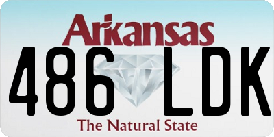 AR license plate 486LDK