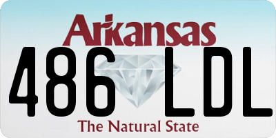AR license plate 486LDL