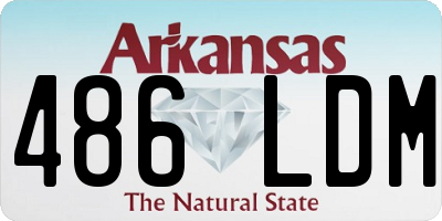 AR license plate 486LDM