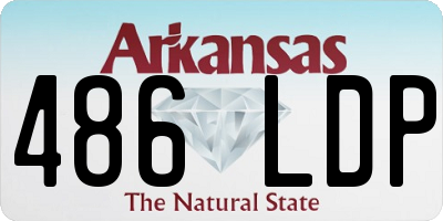 AR license plate 486LDP