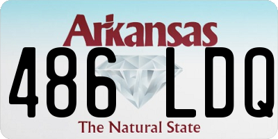 AR license plate 486LDQ