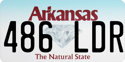 AR license plate 486LDR