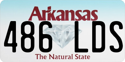 AR license plate 486LDS
