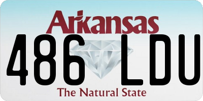 AR license plate 486LDU
