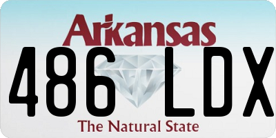 AR license plate 486LDX