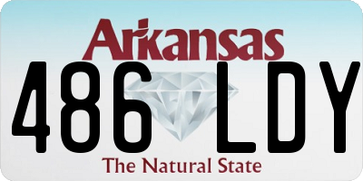 AR license plate 486LDY