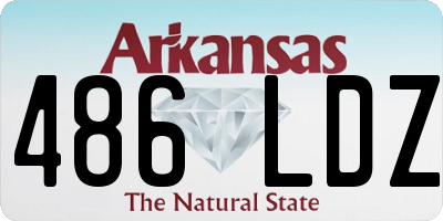 AR license plate 486LDZ